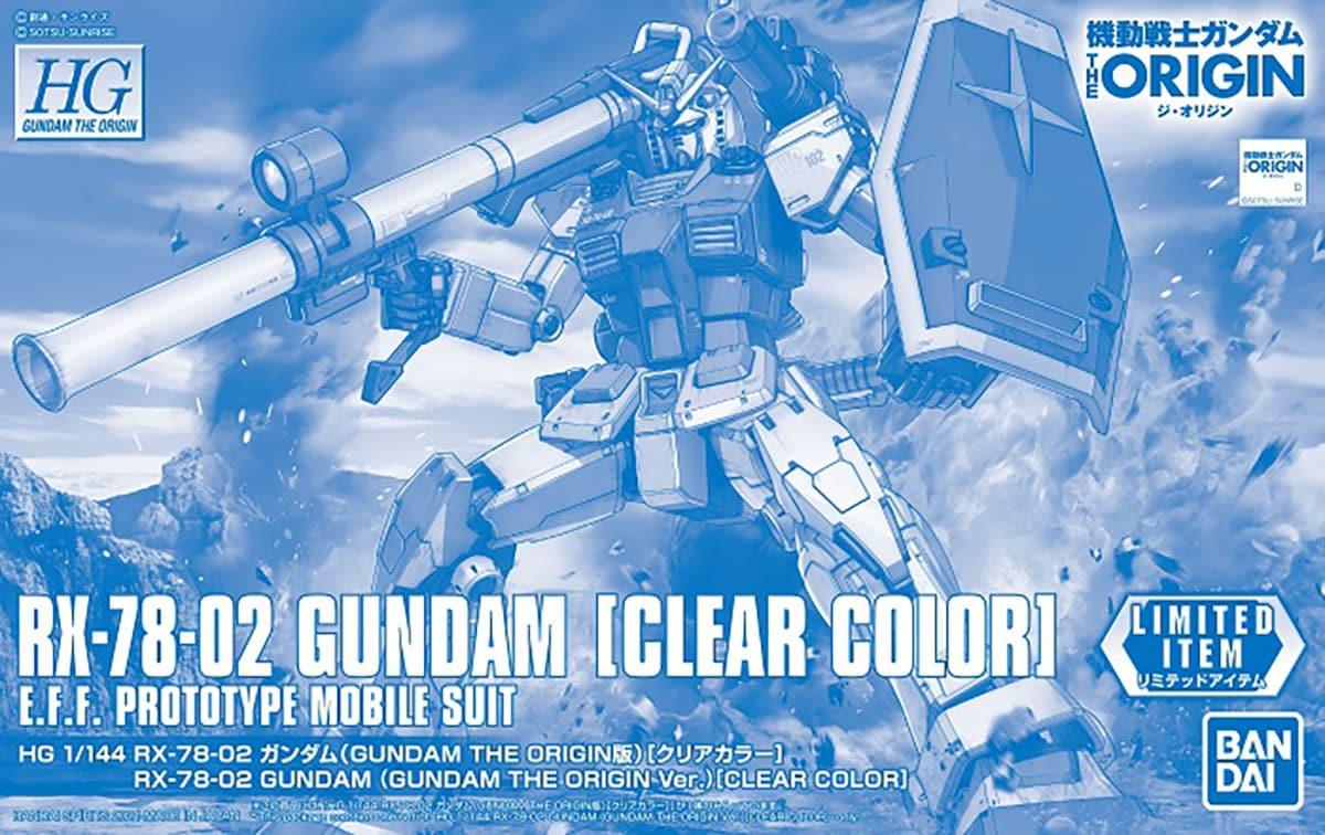 HG 1/144 RX-78-02 GUNDAM (GUNDAM THE ORIGIN Ver.) [CLEAR COLOR] - Gundam Extra-Your BEST Gunpla Supplier