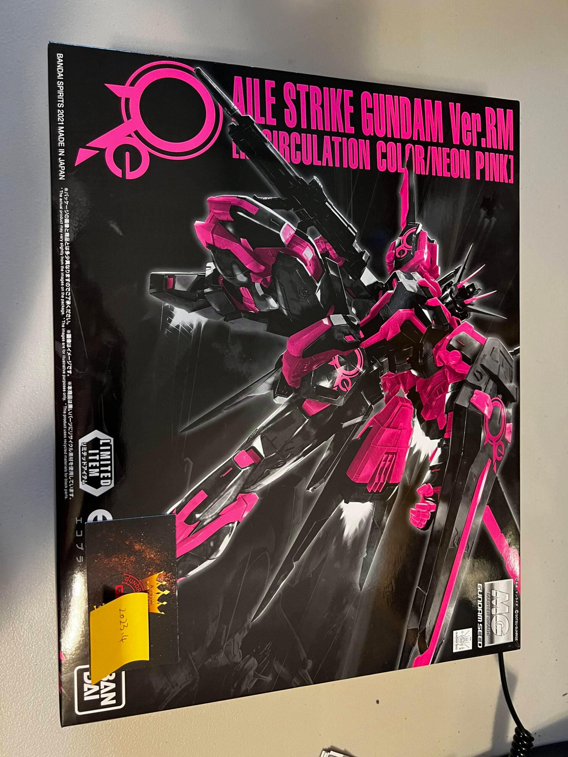 MG Aile Strike Gundam Ver.RM (Recirculation Color Neon Pink) - Gundam Extra-Your BEST Gunpla Supplier